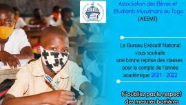 Rentrée scolaire 2021-2022